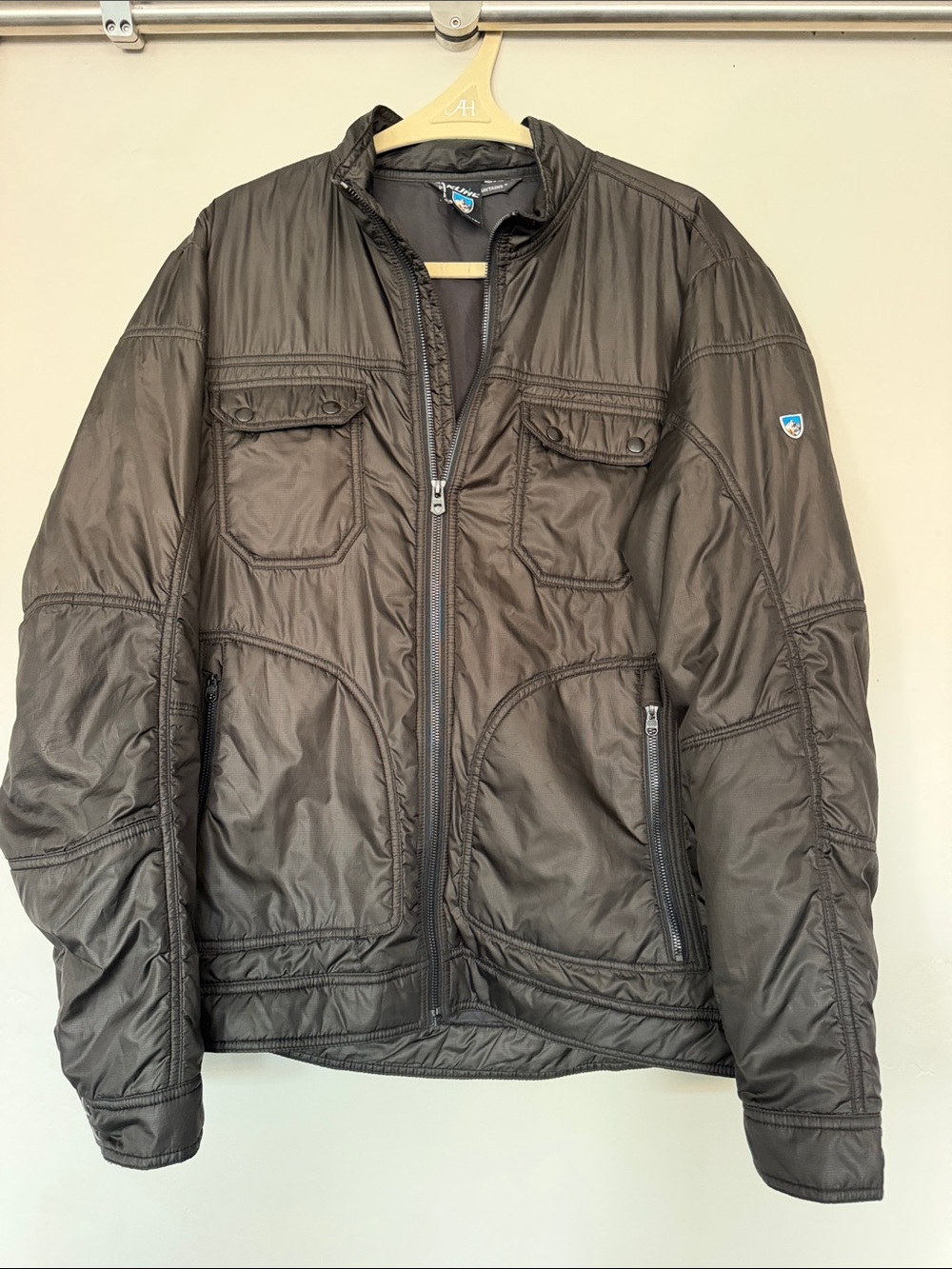 Pertex Kuhl Men's Lightweight puffer Jacket in black